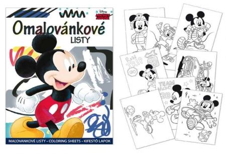 Omalovánky A4 Mickey