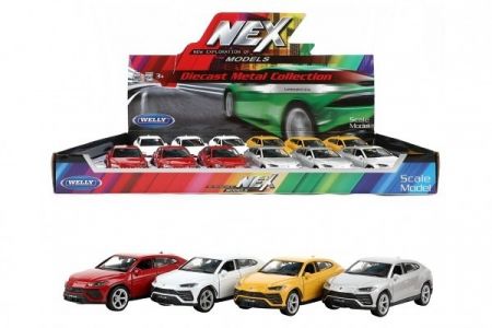 Auto Welly Lamborghini Urus kov/plast 12cm 4 barvy na zpětné natažení