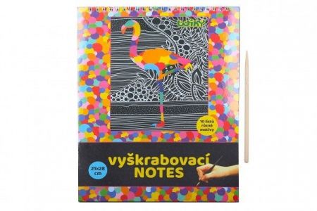 Škrabací/Vyškrabovací notes 10 listů v sáčku 14x20cm