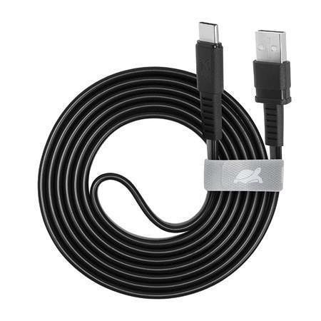 USB kabel &quot;PS6002&quot;, USB-USB-C, 1,2 m, černá, RIVACASE