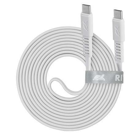 USB kabel &quot;PS6005&quot;, USB-C - USB-C, 2,1 m, bílá, RIVACASE