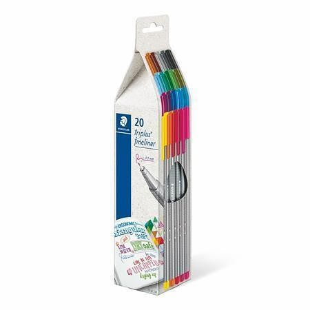 Linery &quot;Triplus 334&quot;, sada 20 barev, 0.3 mm, STAEDTLER