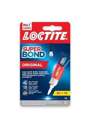 Vteřinové lepidlo &quot;Loctite Super Bond Original&quot;, 4 g, HENKEL