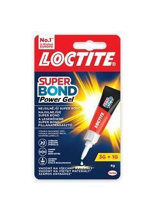 Vteřinové lepidlo &quot;Loctite Super Bond Power Gel&quot;, gel, 4 g, HENKEL