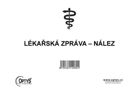 Lékařská zpráva - nález, A5, 50 listů, OPTYS 1208