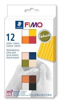 FIMO® soft sada 12 barev 25 g NATURAL 