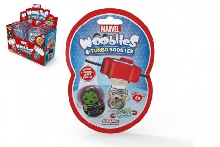 Wooblies s turbo vystřelovačem kov 4cm magnetické postavičky mix druhů v sáčku