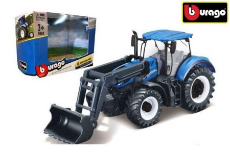 Bburago Farm Traktor New Holland s přední lžící 1:43