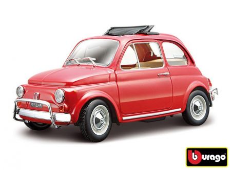 Bburago 1:24 Fiat 500L (1968) Red