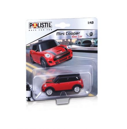 Polistil Mini Cooper Slot car 1:43 Red