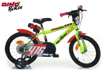 Dino bikes Dětské kolo zeleno-černé 16&quot; 2020