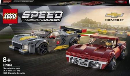 LEGO Speed Champions 76903 Chevrolet Corvette C8.R a 1968 Chevrolet Corvette