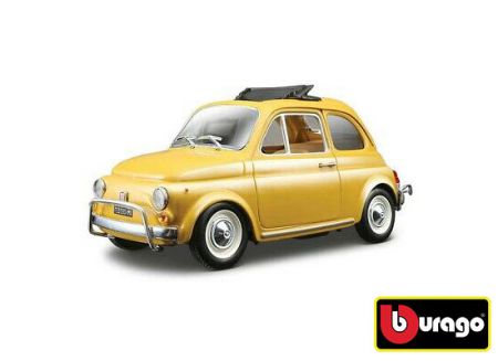 Bburago 1:24 Fiat 500L (1968) Yellow
