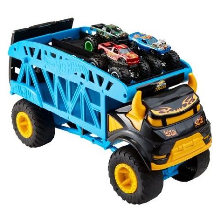 Hot Wheels MONSTER TRUCKS PŘEPRAVA TRUCKŮ A 3KS TRUCK