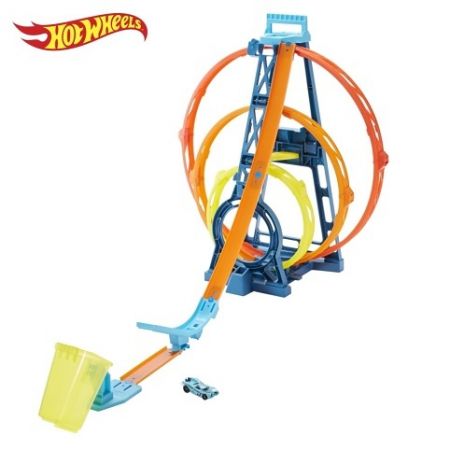 Hot Wheels TRACK BUILDER TROJITÁ SMYČKA (SIOC)