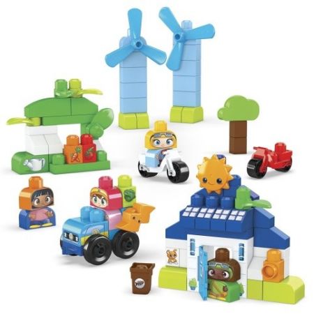 MEGA BLOKS ZELENÉ MĚSTO POSTAV A UČ SE EKO DŮM