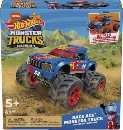 MEGA CONSTRUX HOT WHEELS MONSTER TRUCK ZÁVODNÍ ESO