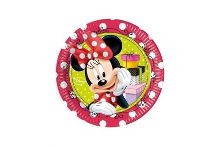 Talířky papírové Minnie 20cm 8ks 