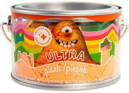 Ultra písek s glitry 200g - oranžový