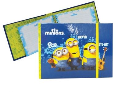 Karton P+P twin wire blok Minions (Mimoni) Mimoňové vzor 2016