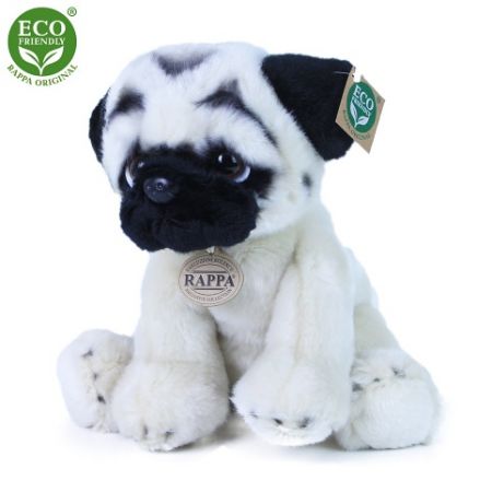 Plyšový pes mops 30 cm ECO-FRIENDLY