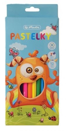 Pastelky barevné příšerka, 12 ks