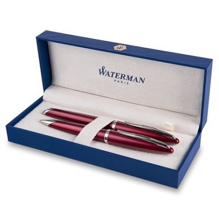 Waterman Carene Garnet Red ST sada roller a mechanická tužka