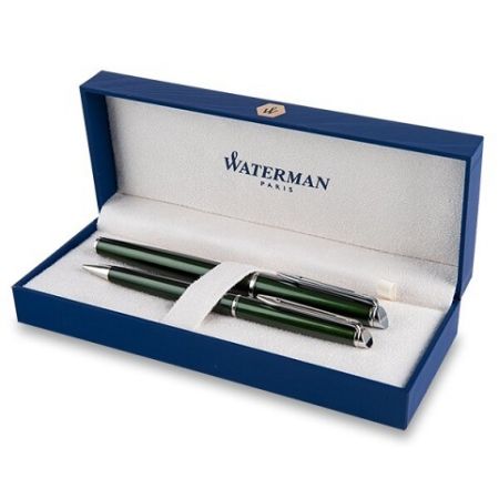 Waterman Hémisphere Metallic Green sada roller a mechanická tužka