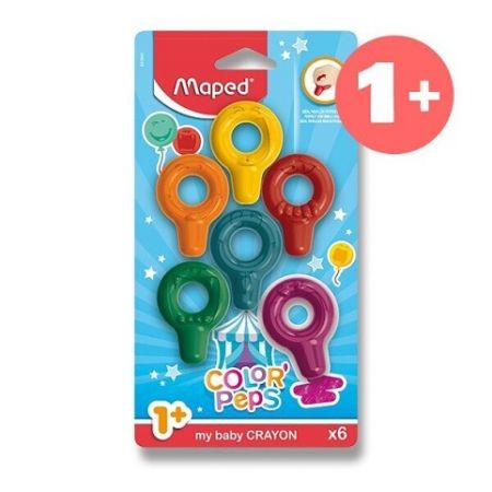 Pastely Maped Color&sbquo;Peps Baby Crayons 6 barev