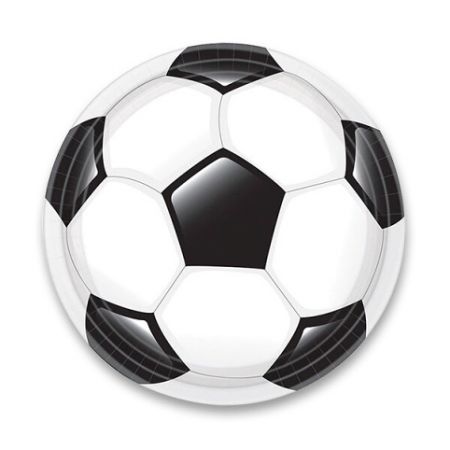 Papírové talířky Goal Getter průměr 22,8 cm, 8 ks