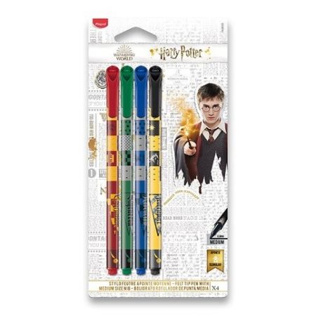 Dětské fixy Maped Harry Potter sada, 4 ks