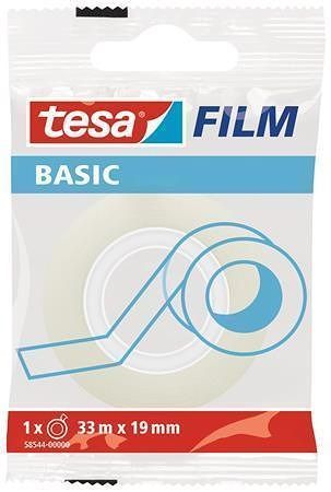 Lepicí páska &quot;Basic 58544&quot;, průhledná, 19 mm x 33 m, TESA