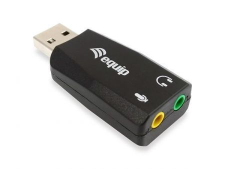 Audio adaptér &quot;Life&quot;, 3,5mm jack-to-USB převodník, EQUIP 245320