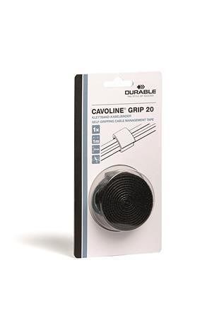Kabelová páska &quot;CAVOLINE Grip 20&quot;, černá, na suchý zip, DURABLE 503201