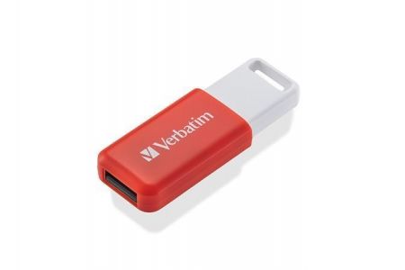 Flash disk &quot;Databar&quot;, 16GB, USB 2.0, červená, VERBATIM 49453