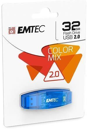 USB flash disk &quot;C410 Color&quot;, modrá, 32GB, USB 2.0, EMTEC ECMMD32GC410