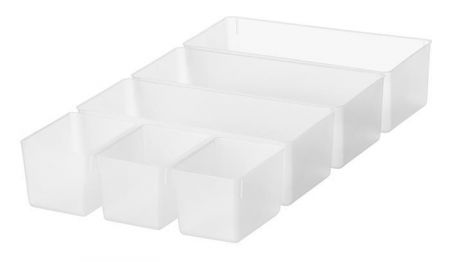 Organizační modul, průhledný, vyjímatelný, pro boxy Classic 15, 3+3 ks, SMARTSTORE 3566007