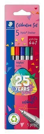 Linery &quot;Triplus334&quot;, 5 barev, sada, 0,3 mm, STAEDTLER 334 BK5 TA