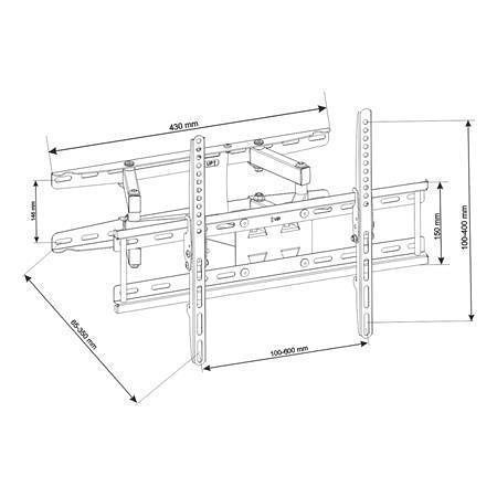Otočný-sklopný držák &quot;UX160&quot; na TV 32&quot; až 80&quot;, ART