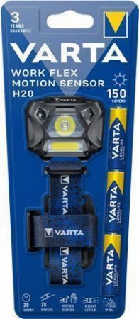 Čelová svítilna &quot;Work Flex H20&quot;, LED, 3 AAA, VARTA 18648101421