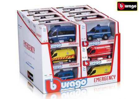 Bburago 1:50 Emergency vehicles assort