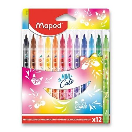 Dětské fixy Maped Color&#39;Peps Jungle Mini Cute 12 barev