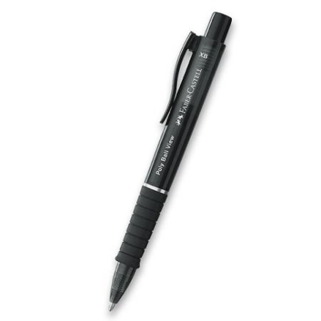 Kuličková tužka Faber-Castell Poly Ball View XB, černá