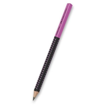 Grafitová tužka Faber-Castell Grip Jumbo Two Tone tvrdost HB, černá/růžová