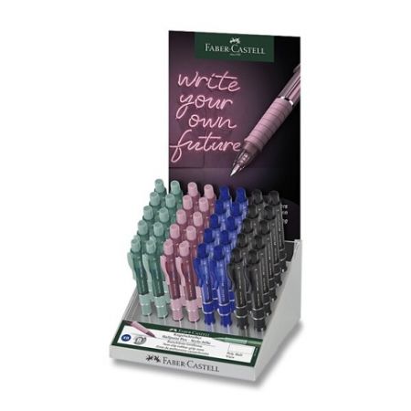 Kuličková tužka Faber-Castell Poly Ball View stojánek, 40 ks