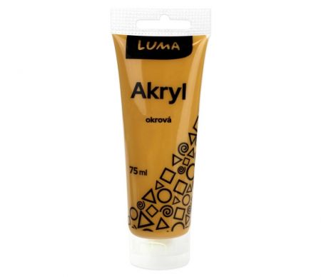 Barvy akrylové 75 ml okrová 