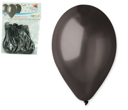 OB balónky GM90 - 10ks METAL černé