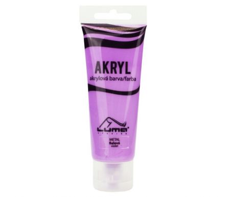 Barvy akrylové 75ml, METAL fialová , LUMA