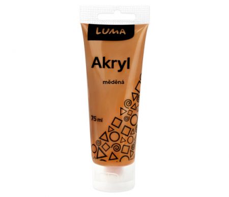 Barvy akrylové 75ml, METAL měděná, LUMA