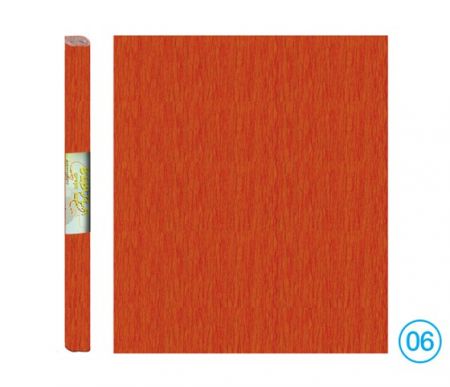 Papír krepový oranžový 06